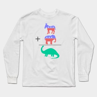 Donkey + Elephant = Dinosaur Long Sleeve T-Shirt